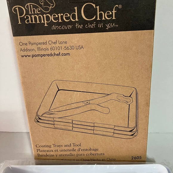 The Pampered Chef Coating Tray & Tools #2605 - Picture 3 of 4